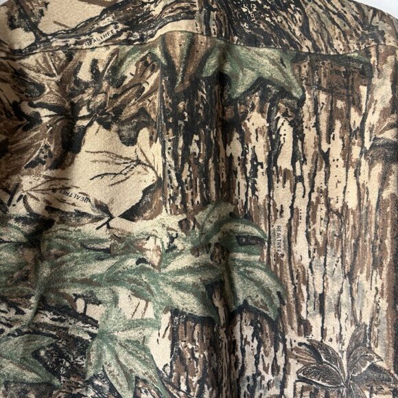 Codet RealTree Camo Flannel Shacket Men's 90’s M Hunting Shirt Jacket 22.5x25.5 - Picture 10 of 16